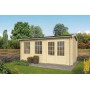 Chalet bois 15m2 300x500cm AISTE TUINDECO