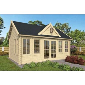 Chalet bois 22m2 400x550cm CLOCKHOUSE TUINDECO