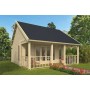 Chalet bois 30m2 550x600cm OLAUG TUINDECO