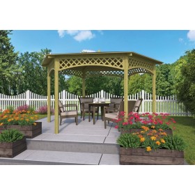 Kiosque de jardin 12m2 en bois
