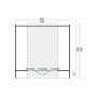Plan du chalet bureau de jardin OVAL 16m2 de Jardin et Chalet