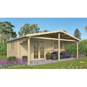 Photo du chalet bois 34m2 595x575cm PALMAR