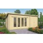 Chalet bois 22m2 400x595cm MAGGIE de Jardin et Chalet