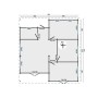 Plan du Chalet bois 71,5 m2 Tullip de Jardin et Chalet