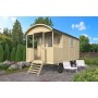 Roulotte en bois 240x480cm - Jardin et Chalet