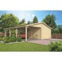 Garage ET carport double 64m2 Blaise 830x765cm - 58mm - Pour voitures