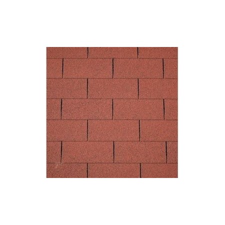 Bardeaux de toiture droits rouge 3m2 (shingle)