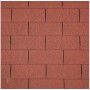 Bardeaux de toiture droits rouge 3m2 (shingle)