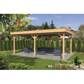 Pavillon ossature bois Oslo en mélèze/douglas Type 1