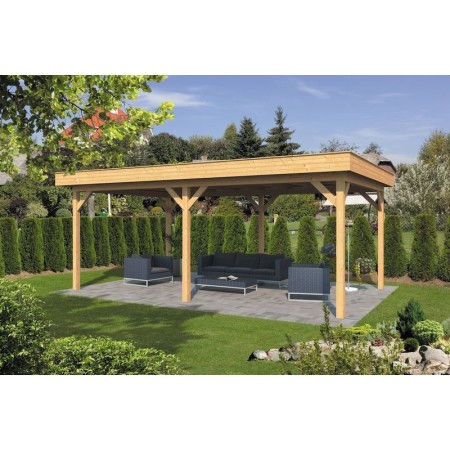 Pavillon ossature bois Oslo en mélèze/douglas Type 1