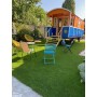 Roulotte en bois Goguette 240x600cm avec terrasse, double vitrage
