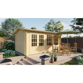 Chalet bois 15m2 300x500cm Aiste