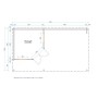 Chalet bois 6,9+17,1m2 400x700cm Annette
