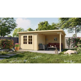 Chalet bois 7,5+8,1m2 300x600cm Chappo