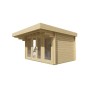 Chalet bois 11m2 400x400cm JEAN
