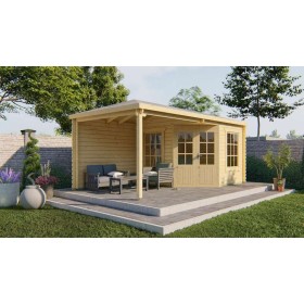Chalet en bois 7,0+7,4m2 300x576cm JANE