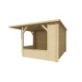 Kiosque bois 12m2 350x350cm Mitch