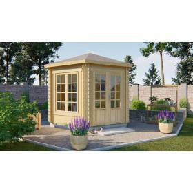 Chalet bois 9m2 354x316 Nora