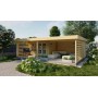 Chalet bois 9,1+28,4m2 490x820cm Lilou