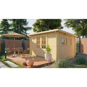 Chalet bois 11m2 300x380cm Loya