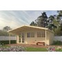 Chalet bois 35m2 595x585cm GIGI