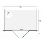 Chalet bois 5m2 295x200cm ANJA