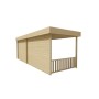 Abri de jardin 6,6+7,2m2 240x640cm Maja