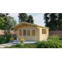 Chalet en bois de 15m2 Biarritz 340x440cm très lumineux - 58mm