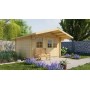 Chalet en bois 10,8m2 380x430cm SUNDERLAND 1