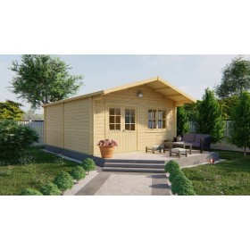 Chalet bois 70mm 26,3m2 500x600cm Niederland