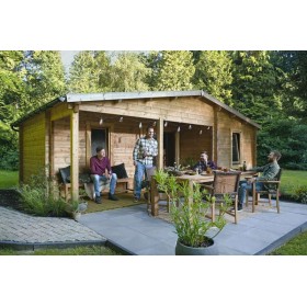Chalet habitable 25,6+6,2m2 731x498cm Litchie