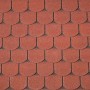 Bardeaux de toiture queue de castor rouge 3m2 ( shingle )
