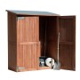 Armoire de jardin double MONTEVIDEO en bois dur