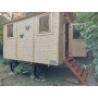 Roulotte en bois Joey 237x360cm avec parois prémontées et double vitrage
