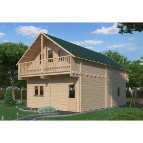 Photo du Chalet bois habitable RE2020 Verone – 80 m², 2 chambres