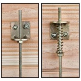 Kit d'ancrage tempête en métal pour abri de jardin 