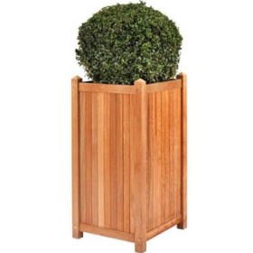 Jardinière en teck L45xl45xH90cm Sumatra