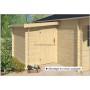 annexe pour chalet bois 45mm 160x300cm TUINDECO