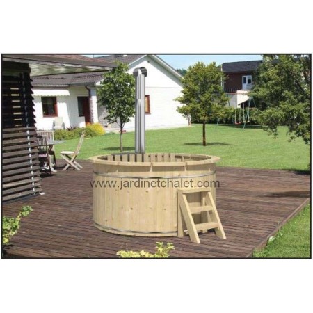 Bain nordique avec poêle interne en aluminium TUINDECO