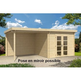 Chalet en bois 18m2 298x582cm HATTEM TUINDECO