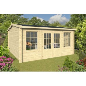 Chalet bois 20m2 450x450cm Meaghan TUINDECO